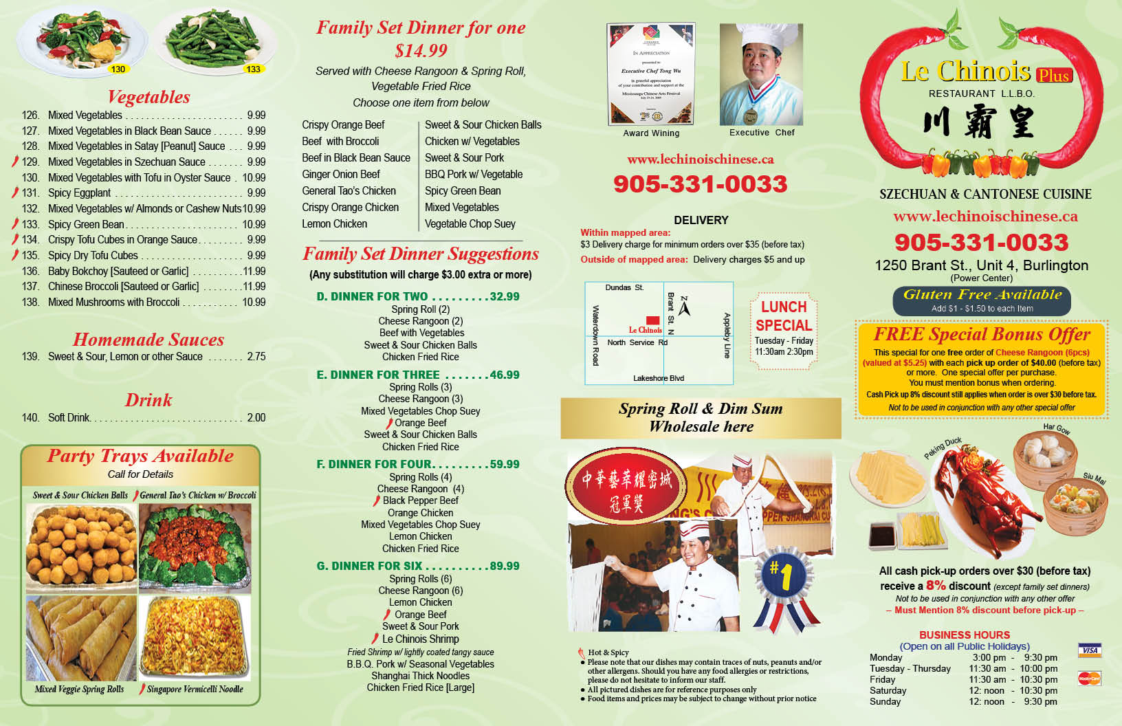 Menu Le Chinois+